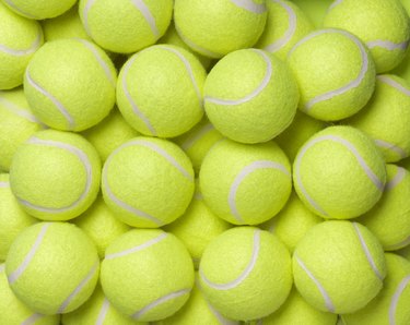 Tennis balls background